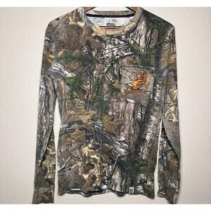 🦌 Russell Outdoors Camo Long Sleeve Tee – Lambert's Cafe Edition Size S